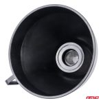 Flexibilný čierny univerzálny lievik so sitkom na kvapalné palivo vodu 16 cm AMiO-04038 – Obrázok 2