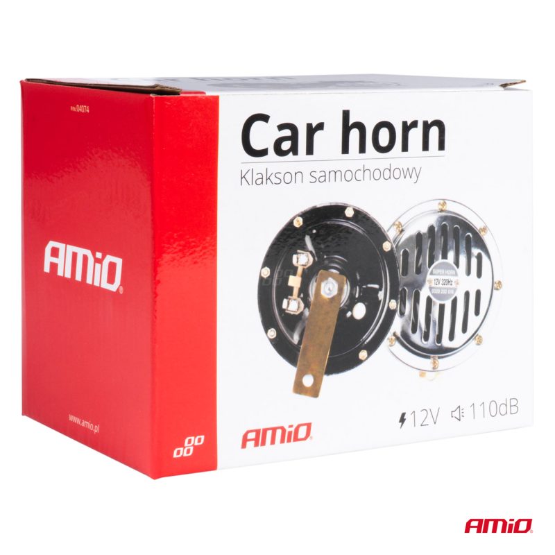 Zvuková signalizácia klaksónu chróm 125 mm 12V AMIO-04074 – Obrázok 4