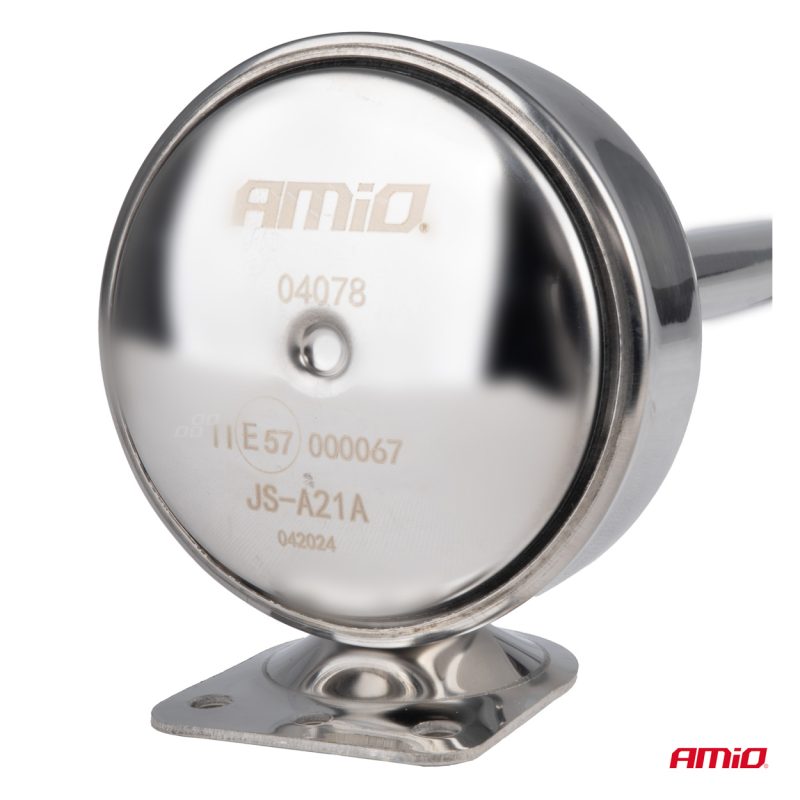 Klaksónová signalizácia chróm 620 mm 12V 24V LowTone AMIO-04078 – Obrázok 2
