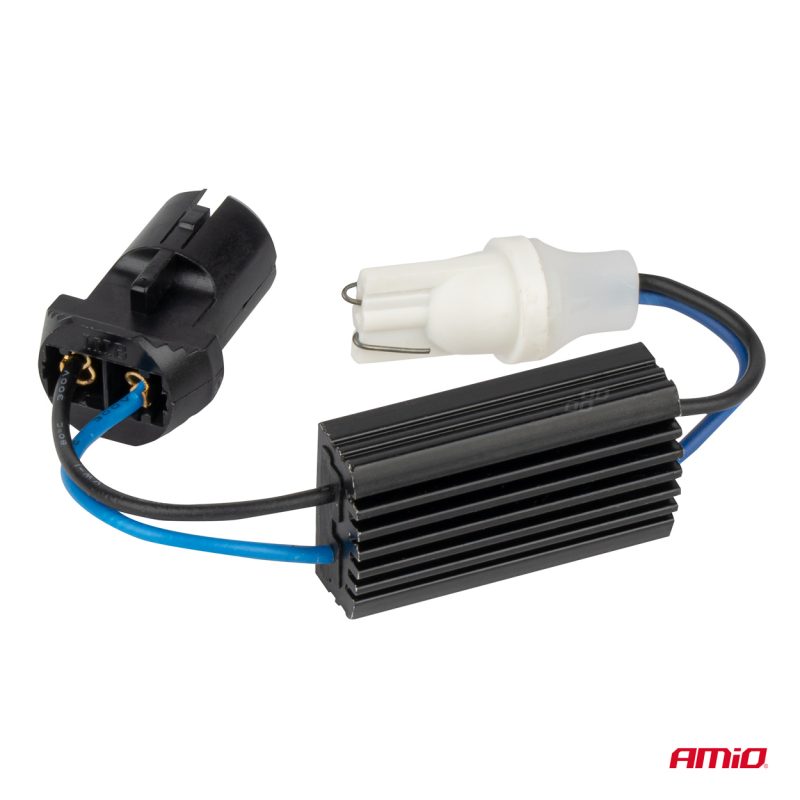 CANBUS rezistor pre LED žiarovky 12V 3.2W T10 zástrčka a zásuvka AMIO-04087 – Obrázok 3