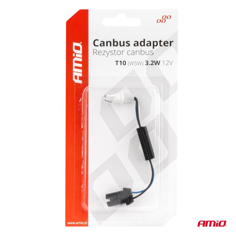 CANBUS rezistor pre LED žiarovky 12V 3.2W T10 zástrčka a zásuvka AMIO-04087 – Obrázok 5