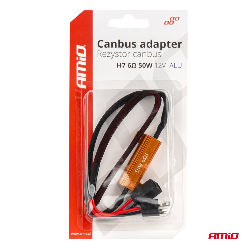 Rezistor pre LED žiarovky CANBUS 6Ω 50W H7 AMiO-04089 – Obrázok 5