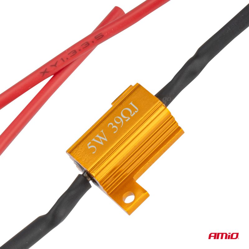 Rezistor pre LED žiarovky CANBUS 39Ω 5W AMiO-04090 – Obrázok 3
