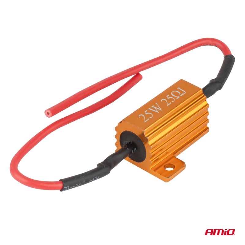 CANBUS rezistor pre LED žiarovky 25Ω 25W AMIO-04093 – Obrázok 2