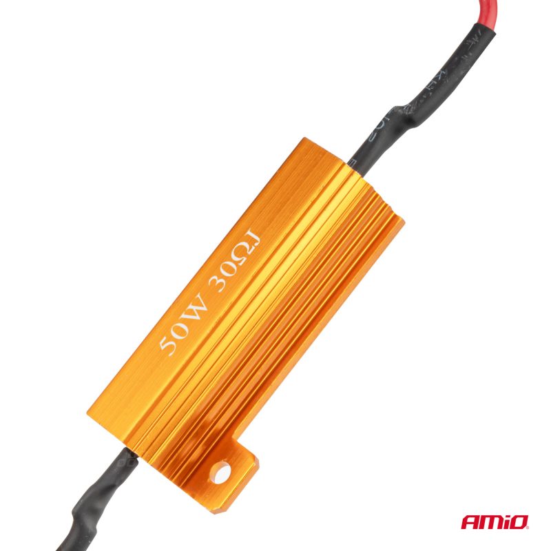 Rezistor pre LED žiarovky CANBUS 30Ω 50W AMiO-04097 – Obrázok 3