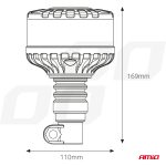 LED výstražný maják W28P 12V 24V AMiO-04107 – Obrázok 7