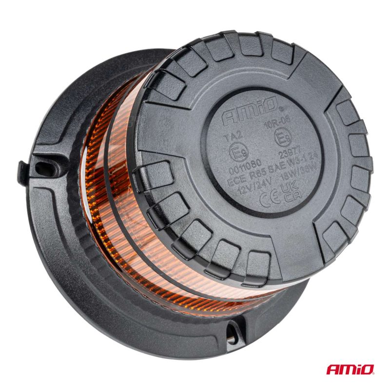 LED výstražný maják W29M 12V 24V AMiO-04110 – Obrázok 2
