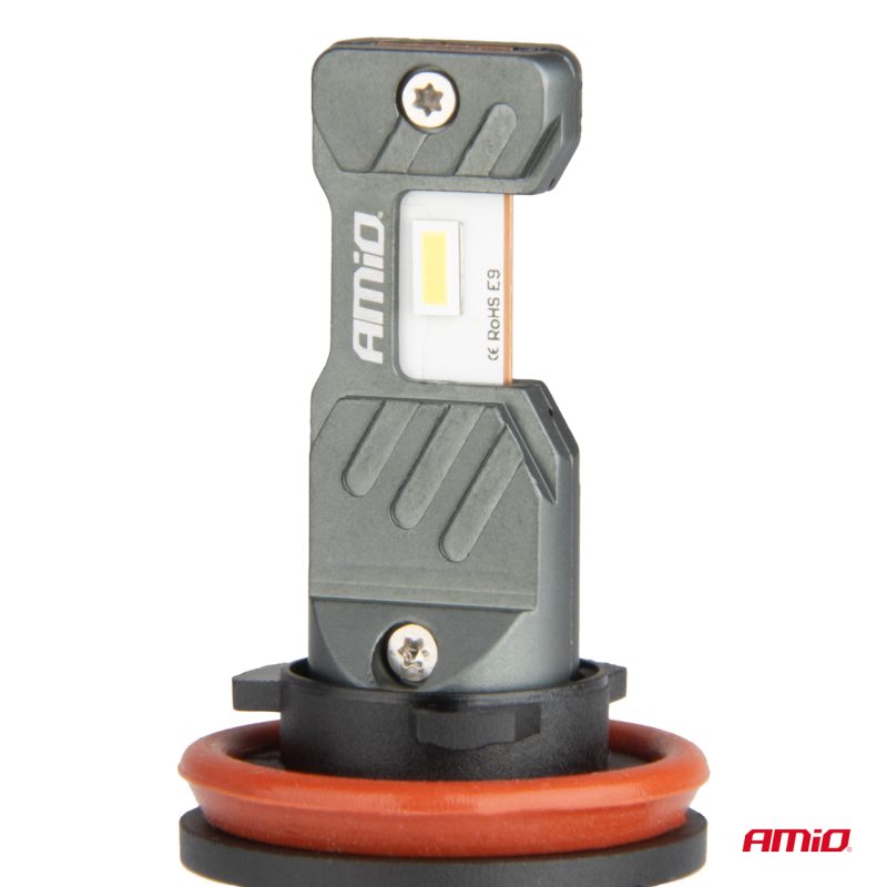 LED žiarovky hlavného svietenia Hybrid séria H8 H9 H11 H16 6000K Canbus 60W AMIO-04116 – Obrázok 2