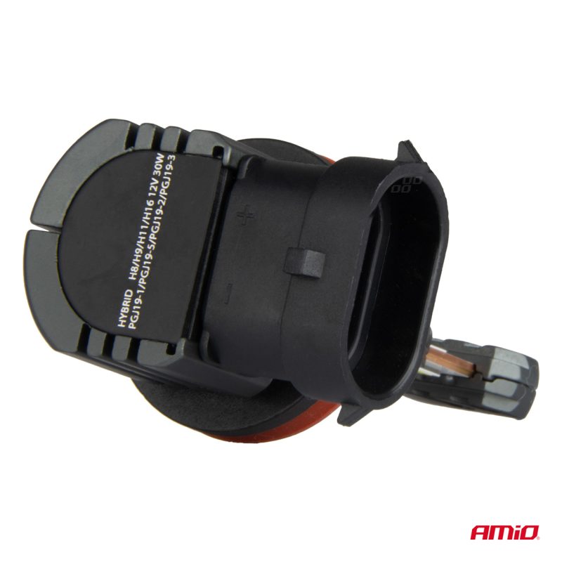 LED žiarovky hlavného svietenia Hybrid séria H8 H9 H11 H16 6000K Canbus 60W AMIO-04116 – Obrázok 3