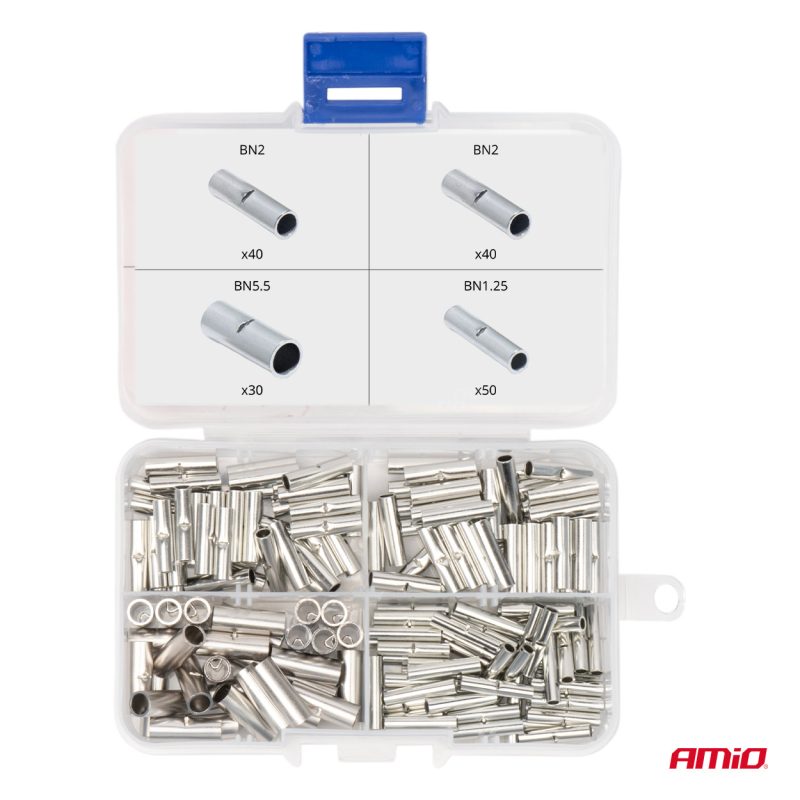 Sada káblových konektorov BN1.25 BN2 BN5.5 160pcs AMiO-04123 – Obrázok 2