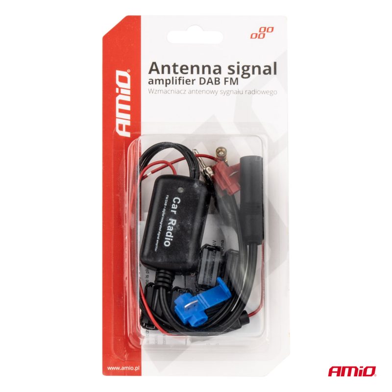 Anténny zosilňovač signálu 12V DAB FM AMiO-04134 – Obrázok 5
