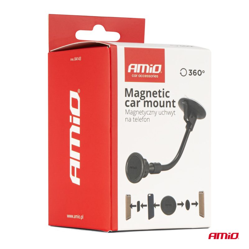 Magnetický flexibilný držiak na čelné sklo AMiO-04143 – Obrázok 8