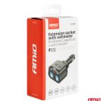 Dvojitá predlžovacia zásuvka 2xUSB 1xUSB C 12/24V max 200W AMiO-04173 – Obrázok 7