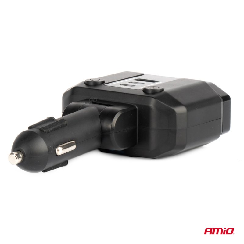 Predlžovacia zásuvka PD30W PD20W QC3.0 12/24V max 200W AMiO-04174 – Obrázok 3