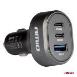 Rýchla autonabíjačka 3.0 PD65W PD20W AMiO-04177 – Obrázok 2