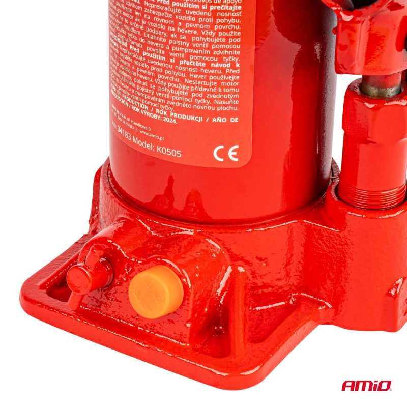 Hydraulický piestový zdvihák 5T v PVC boxe AMIO-04183 – Obrázok 4