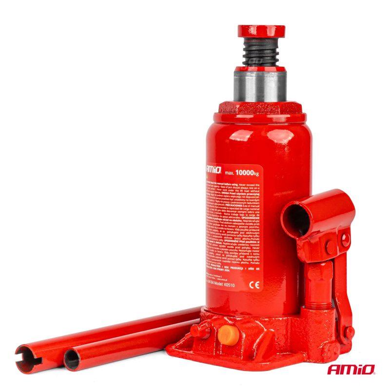 Hydraulický piestový zdvihák 10T v PVC boxe AMIO-04184 – Obrázok 2