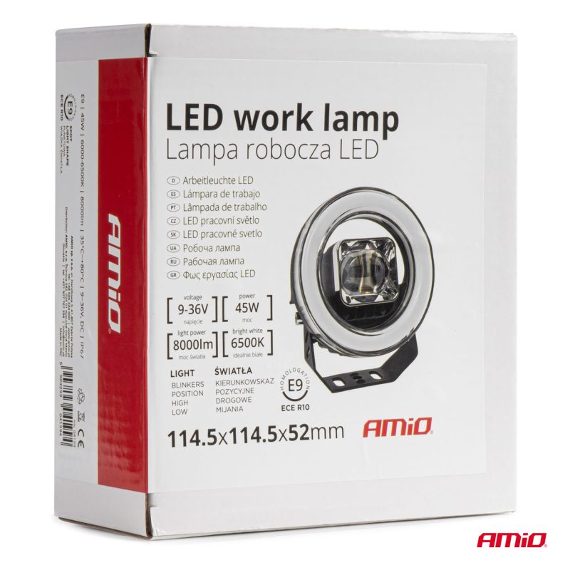 Pracovné LED svetlo AWL58 45W 6500K 8000lm 9-36V AMiO-04199 – Obrázok 12