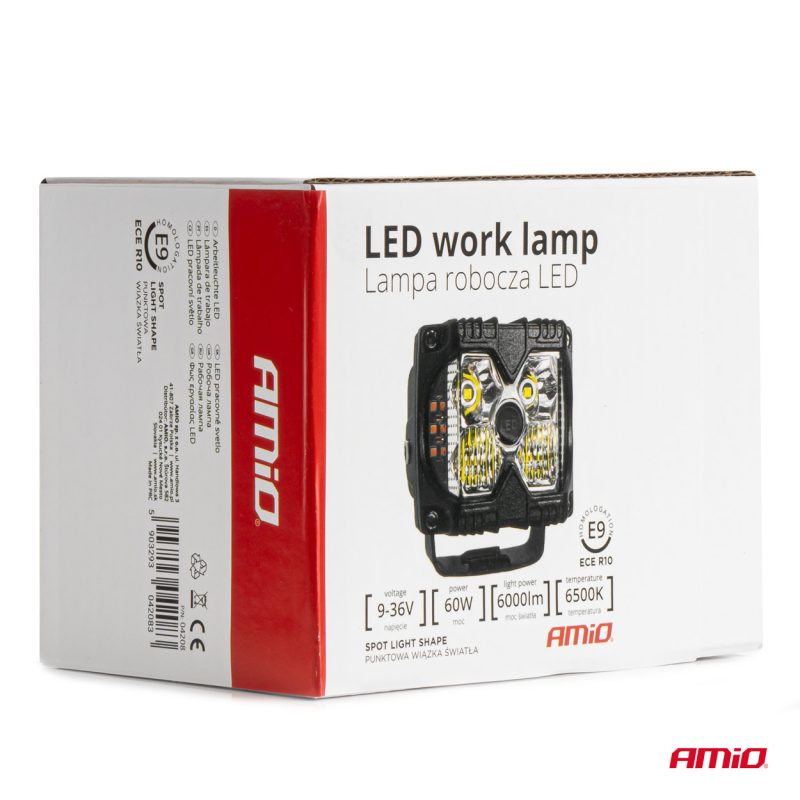 Pracovné LED svetlo AWL67 60W 6500K 6000lm 9-36V AMiO-04208 – Obrázok 10