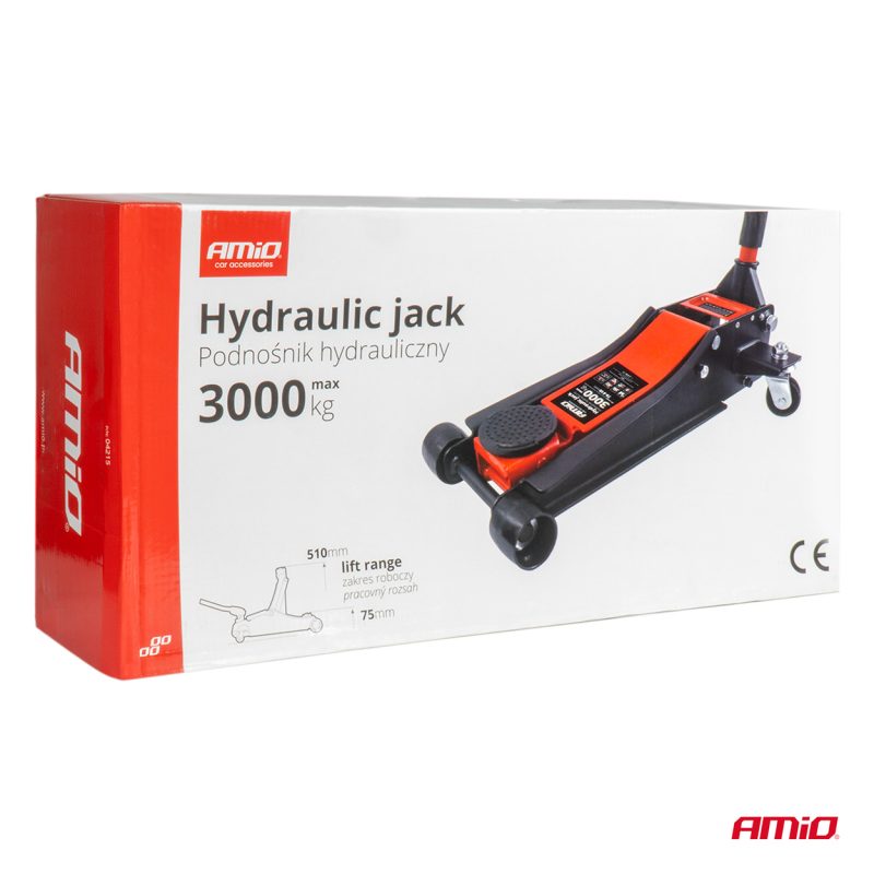 Hydraulický nízkoprofilový zdvihák 3T CE 75/510mm AMiO-04215 – Obrázok 20