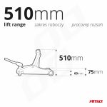 Hydraulický nízkoprofilový zdvihák 3T CE 75/510mm AMiO-04215 – Obrázok 19