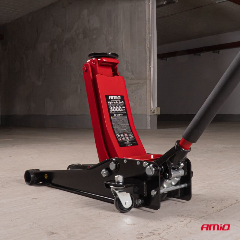 Hydraulický nízkoprofilový zdvihák 3T CE 75/510mm AMiO-04215 – Obrázok 2