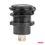 Vodotesná telefónna nabíjačka s ČERVENÝM LED podsvietením 2xUSB QC3.0 12/24V AMIO-04221 – Obrázok 3