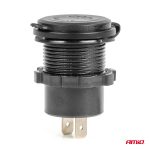Vodotesná nabíjačka na telefón s vypínačom ČERVENÉ LED podsvietenie USB + 2xUSB C QC3.0 12/24V AMiO-04227 – Obrázok 3