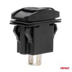 Vodotesná nabíjačka na telefón v tvare lode s ČERVENÝM LED podsvietením USB + USB C QC3.0 12/24V AMiO-04229 – Obrázok 3