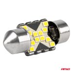 LED žiarovky CANBUS 12SMD Festoon C5W 2016 31mm White 12/24V AMiO-04235 – Obrázok 4