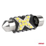 LED žiarovky CANBUS 12SMD Festoon C5W 2016 41mm White 12/24V AMiO-04238 – Obrázok 4