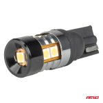 LED žiarovky CANBUS T10 W5W 9 SMD 3030 Biela 12V 24V AMiO-04241 – Obrázok 3