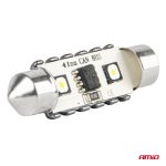 LED žiarovky CANBUS 12SMD Festoon C5W 3838 41mm White 12/24V AMiO-04250 – Obrázok 4