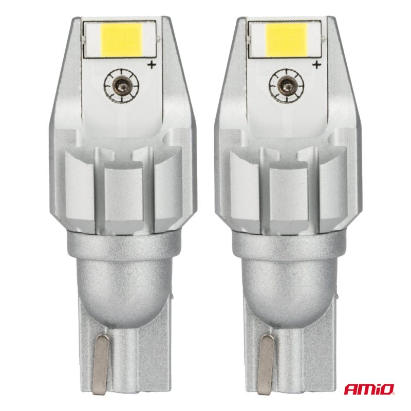 LED CANBUS T15 W16W 2SMD 3570 Biela 12V 24V žiarovky AMiO-04257 – Obrázok 2