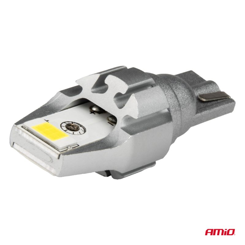 LED CANBUS T15 W16W 2SMD 3570 Biela 12V 24V žiarovky AMiO-04257 – Obrázok 3