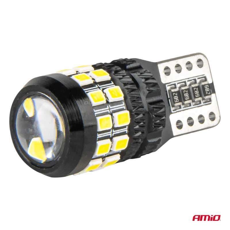 LED žiarovky CANBUS T10 W5W 27SMD 2016 White 12V/24V AMiO-04258 – Obrázok 4
