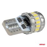 LED žiarovky CANBUS T10 W5W 16SMD 2SMD 3014 3030 Biela 12V 24V AMiO-04260 – Obrázok 4