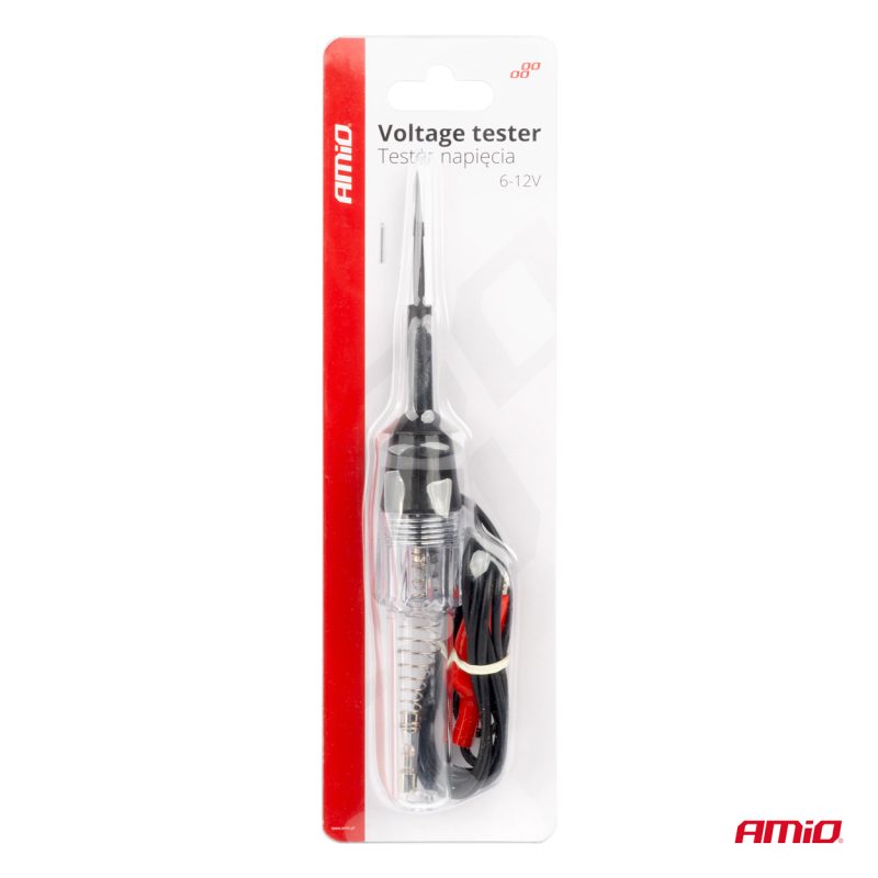 Tester napätia s krokosvorkou 6-12V AMiO-04272 – Obrázok 7