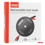 Meracie káble s krokosvorkami 2x9m AMiO-04275 – Obrázok 8