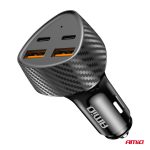 Nabíjačka do auta 50W 2xUSB-A + 2xUSB-C AMiO-04284 – Obrázok 5