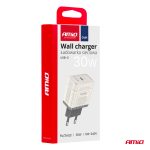 Sieťová nabíjačka Quick Charge GaN PD 30W USB-C AMiO-04285 – Obrázok 3