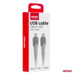Kábel USB-C TO TYP-C 60W 300cm FullLINK model X111 AMiO-04293 – Obrázok 3