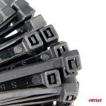 Plastové sťahovacie pásky, sada 60 ks AMiO-04314 – Obrázok 4