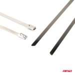 Nerezové sťahovacie pásky 4,6x300mm 100 ks AMiO-04323 – Obrázok 3