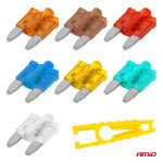 Autopoistky nožové mini s led diódou 10 ks AMiO-04340 – Obrázok 3