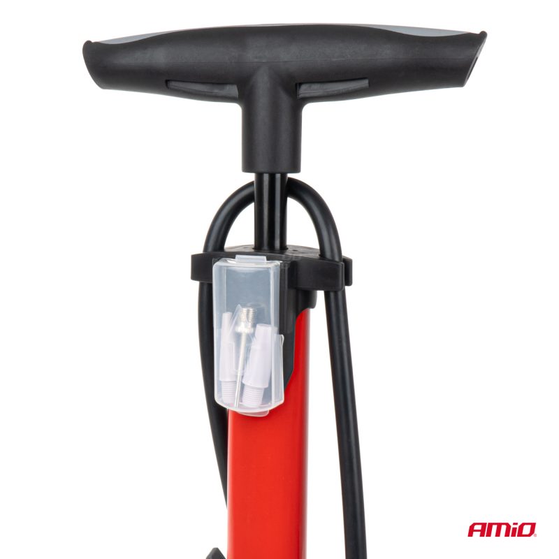Ručná kovová pumpa s manometrom MINI PU08 AMiO-04343 – Obrázok 3