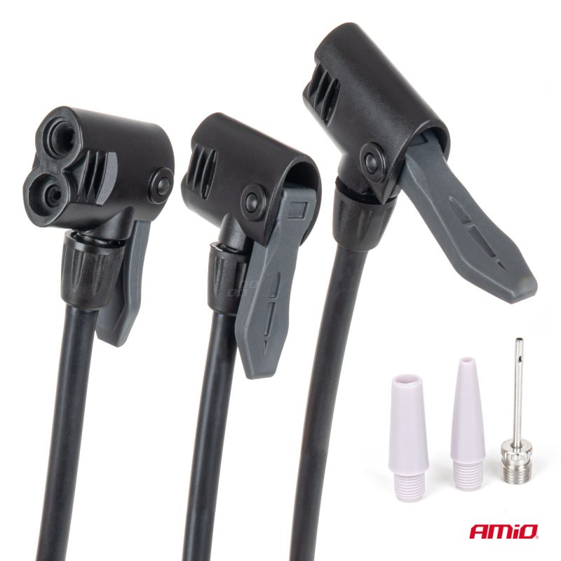Ručná kovová pumpa s manometrom MINI PU08 AMiO-04343 – Obrázok 4