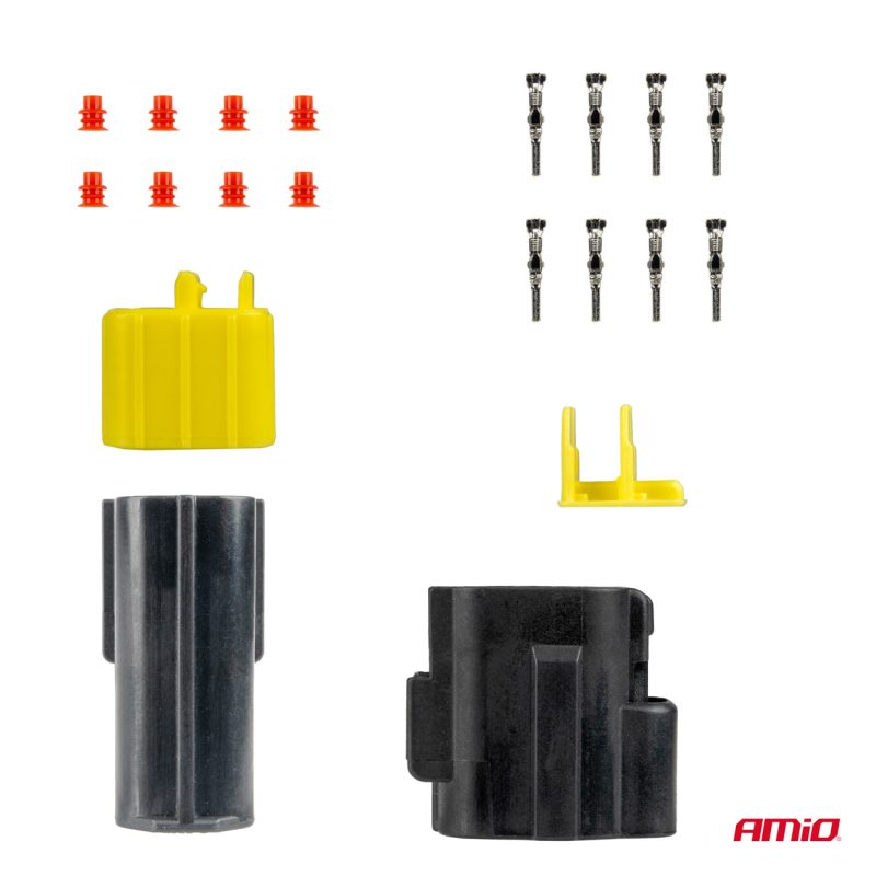 Sada elektrických konektorov vodotesných 4 PIN 2,2 mm AMiO-04348 – Obrázok 3