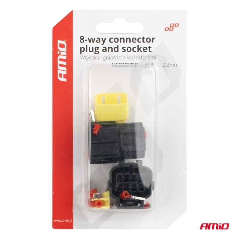 Sada elektrických konektorov vodotesných 8 PIN 2,2 mm AMiO-04350 – Obrázok 5