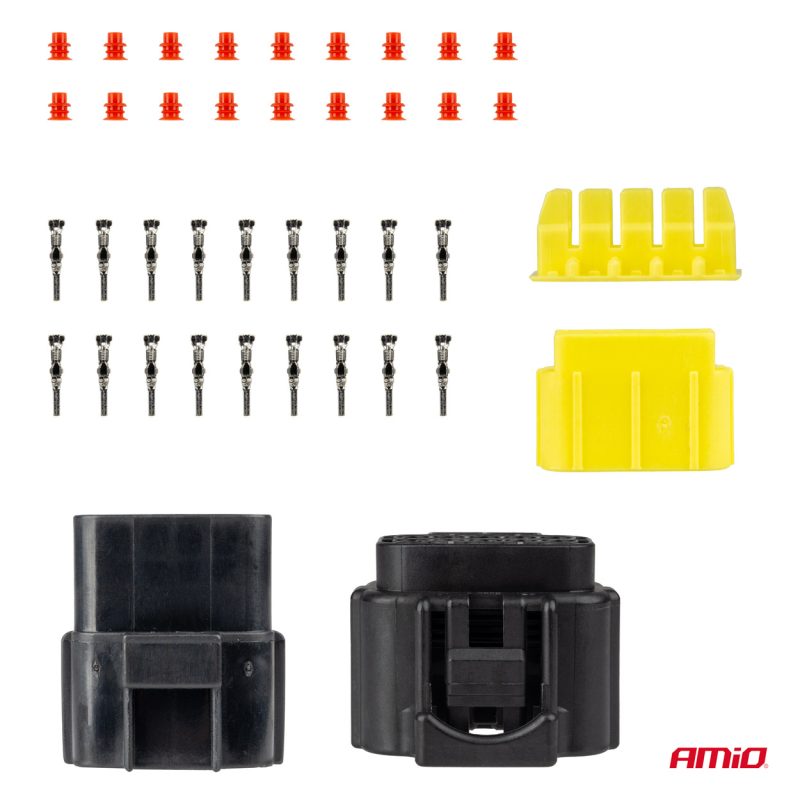Sada elektrických konektorov vodotesných 10 PIN 2,2 mm AMiO-04351 – Obrázok 3